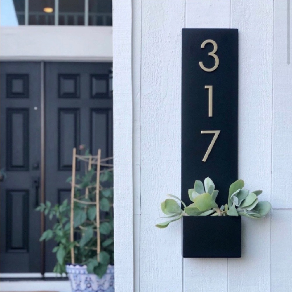 Brand new steel address planter from Modern Aspect!